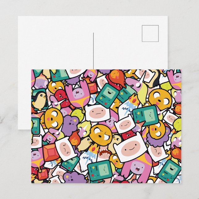 Äventyr | Toss Mönster Vykort (Fram/baksida)