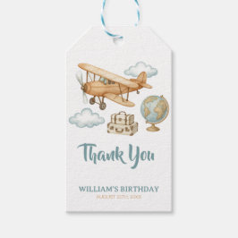 Äventyr Travel Little Explorer Birthday Presentetikett