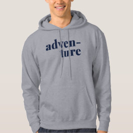 Äventyr Travel och naturtext Älskare Hoodie