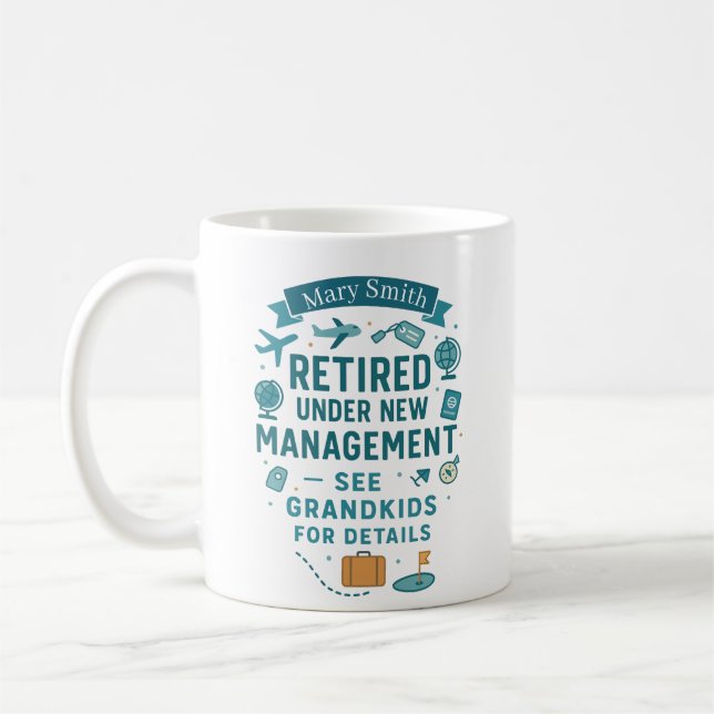 Äventyr Travel Playful Anpassade Pension Kaffemugg (Vänster)