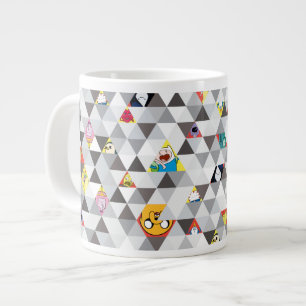 Äventyr Triangulärt tecken Mönster Jumbo Mugg