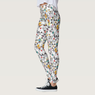 Äventyr Triangulärt tecken Mönster Leggings