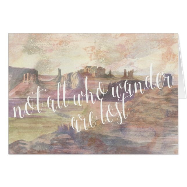 Äventyr Typografi IV Hälsningskort (Framsidan Horizontal)