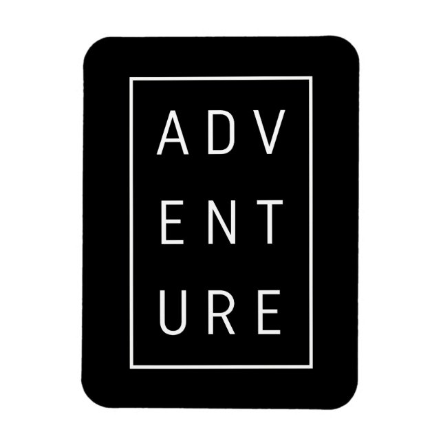 Äventyr Typografi Magnet (Vertikal)