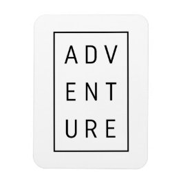 Äventyr Typografi Magnet