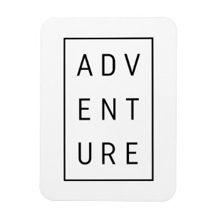 Äventyr Typografi Magnet