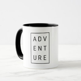 Äventyr Typografi Mugg