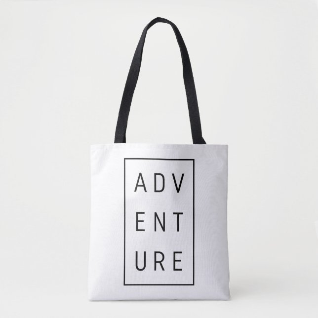 Äventyr Typografi Tygkasse (Framsida)