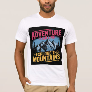 Äventyr Utforska bergskonstruktionen T Shirt