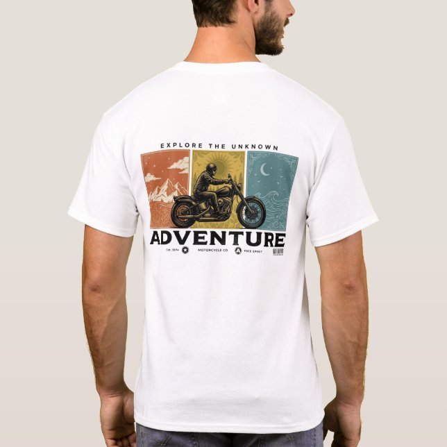 Äventyr, Utforska det Okända T Shirt (Baksida)