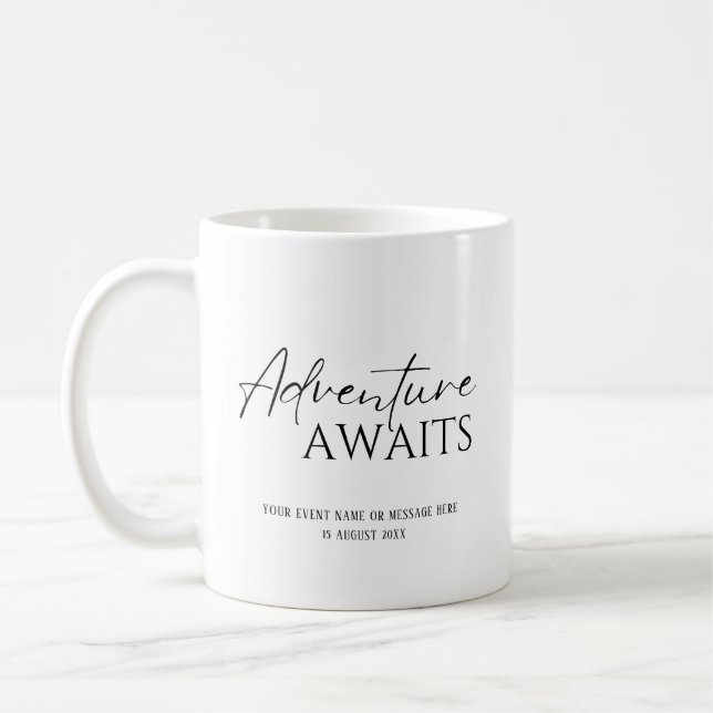 Äventyr väntar, anpassad  kaffemugg (Vänster)
