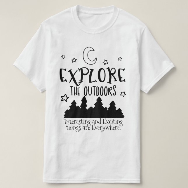 "Äventyr väntar" Anpassningsbar T-shirt (Design framsida)