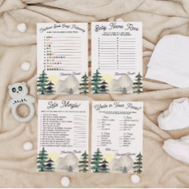 Äventyr väntar! Baby Namn Tävling Baby Shower Lek