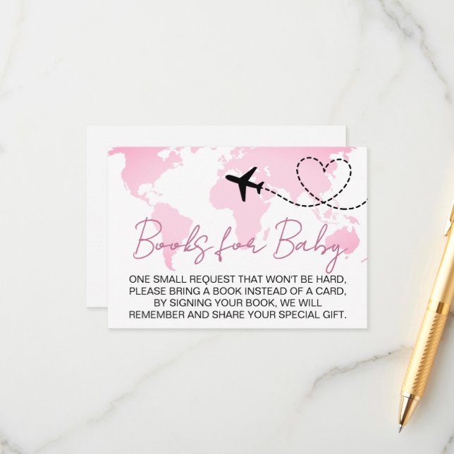 Äventyr Väntar Baby Shower Böcker för Bebis Tilläggskort (Fram/Back In Situ)
