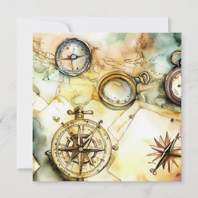 Äventyr väntar: Discovery Edition, en babyskabb Inbjudningar (Framsida)