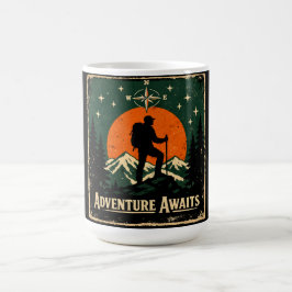 Äventyr Väntar – Friluftsliv Vandrare Kaffemugg