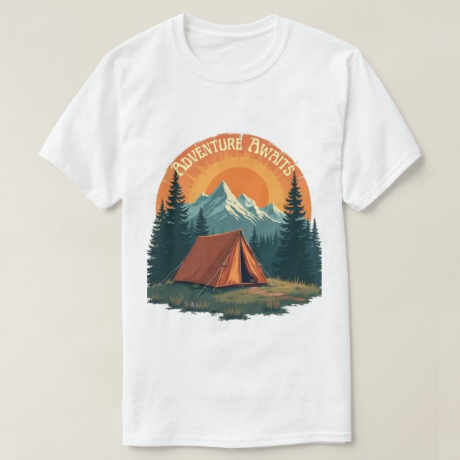 Äventyr väntar - in i Vilden T Shirt (Design framsida)