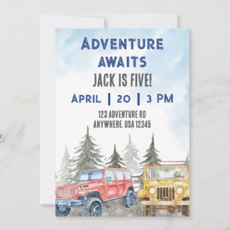 Äventyr Väntar Inbjudningar