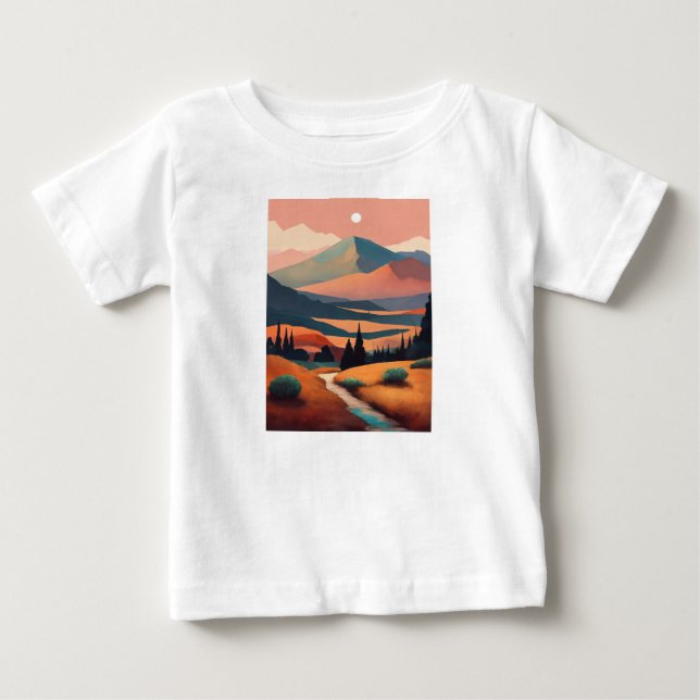 Äventyr väntar: Kids T-Shirt med bergsmark (Framsida)