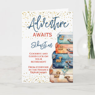 Äventyr väntar Lämnande Pension Kort