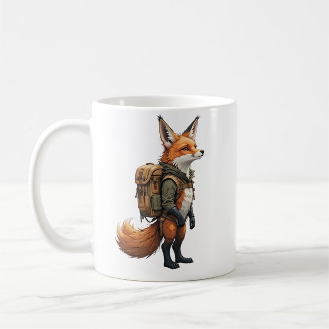 Äventyr väntar med Foxy i utforskaren! Kaffemugg (Vänster)