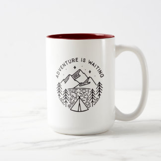 Äventyr väntar muggen Två-Tonad mugg