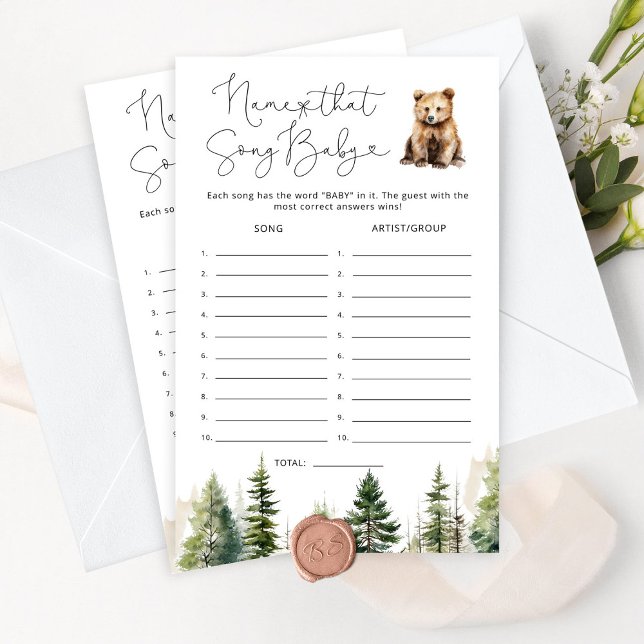 Äventyr väntar Namn på att babyduschspelet i sång  (Skapare uppladdad)