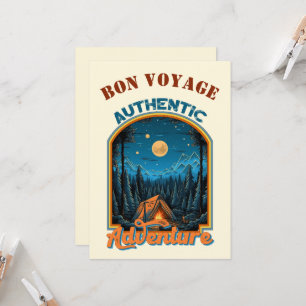 Äventyr väntar på anpassningsbar Bon Voyage Card Inbjudningar