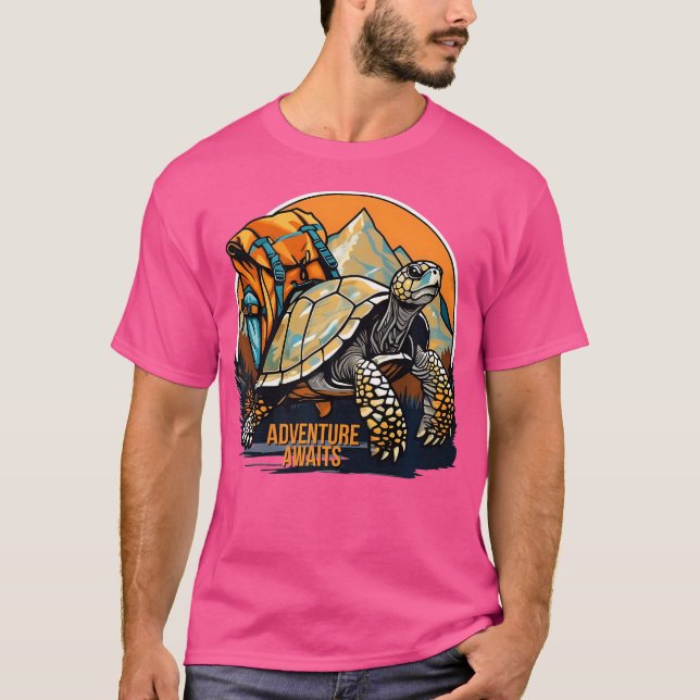 Äventyr väntar på att Äventyr ska falla utomhus T Shirt (Framsida)