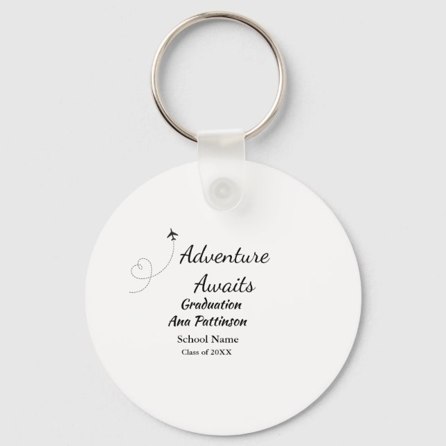 Äventyr väntar på att studenten ska lägga till nam nyckelring (Framsida)