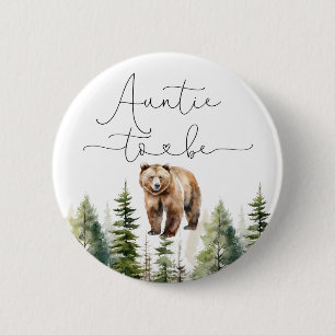 Äventyr väntar på babyduschen Auntie för björn Knapp