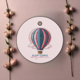 Äventyr väntar på en beställning av blått Rosa för Gåvor Etiketter