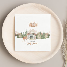 Äventyr väntar på en bränd Orange, babyskö för ber Pappersservett