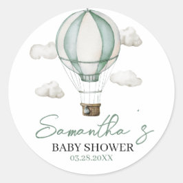 Äventyr väntar på fästmärke för babyskor runt klistermärke