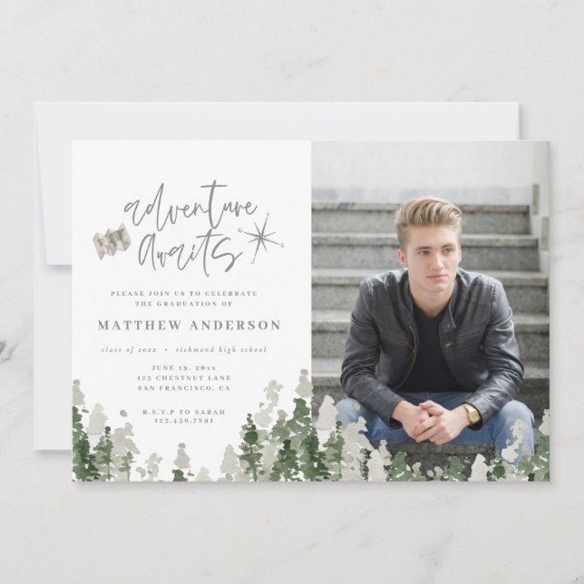 Äventyr väntar på fotoannonsering i studenten meddelande (Framsida)