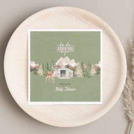 Äventyr väntar på Grönten Bebisdusch för bergskabb Pappersservett