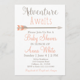 Äventyr väntar på inbjudan till babyvisningsprogra