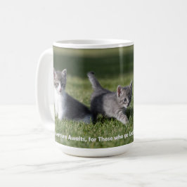 Äventyr väntar på katten mugg