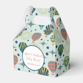 Äventyr väntar på Luftballong Sage Baby Shower Presentaskar