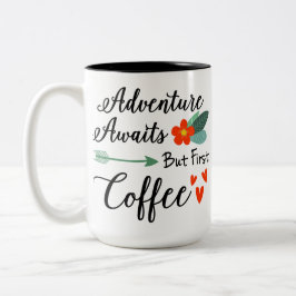 Äventyr väntar på men första kaffeodlingen Mugg