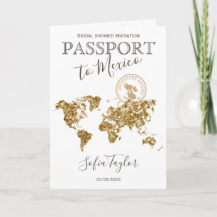 Äventyr väntar på passet Karta Travel Möhippa Inbjudan