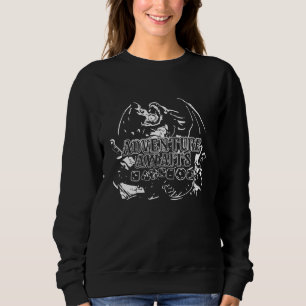 Äventyr väntar på vitt hjärta t shirt