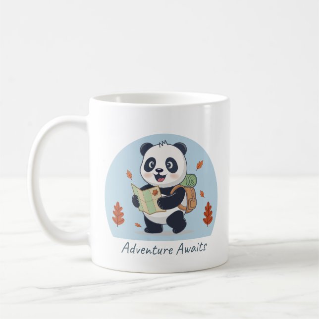 Äventyr Väntar Panda Kaffemugg (Vänster)