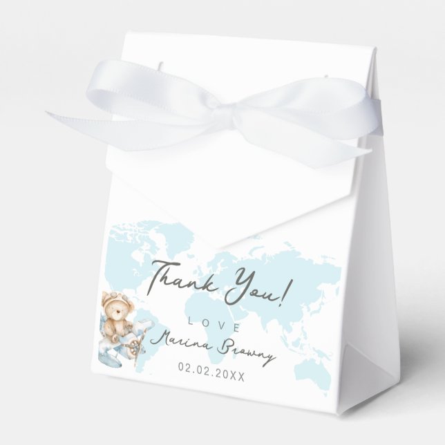 Äventyr väntar, ruttflygande nalle presentaskar (Framsidan Sidan)