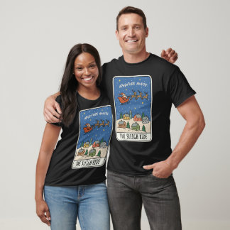 Äventyr väntar slädfärd jultomten jul t shirt
