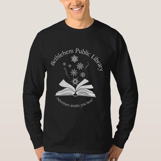 Äventyr väntar snö t shirt (Framsida)