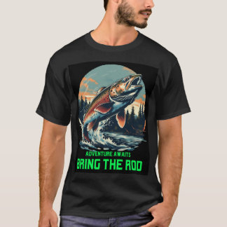 Äventyr väntar. Ta med stången T-shirt