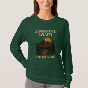 Äventyr Väntar Utforska Mer Kollektion T Shirt