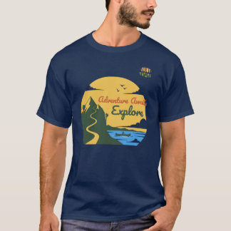 Äventyr väntar: Utforska och njut av naturen T Shirt