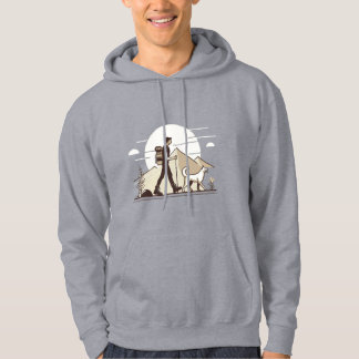 Äventyr Väntar - Vandrare och Hund Hoodie